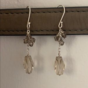 Silver 925 crystal earrings